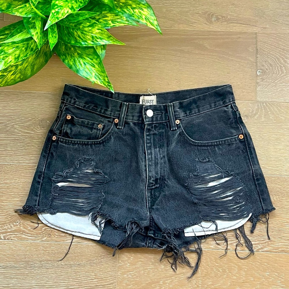 Furst of a Kind Levi’s denim shorts.